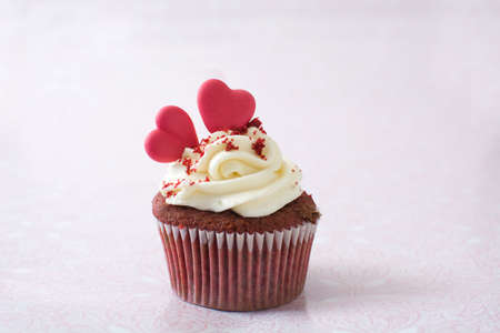 Valentine cupcakeの写真素材