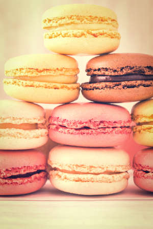macarons.vintage colorful styleの写真素材