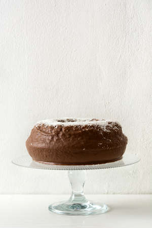 Chocolate and coconut cakeの写真素材