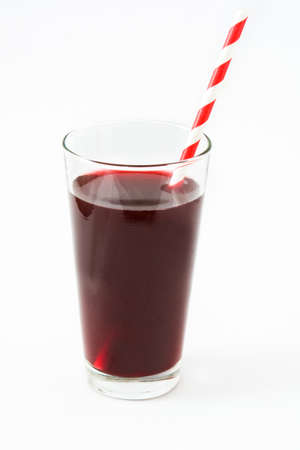 Berries smoothie isolated on white backgroundの写真素材