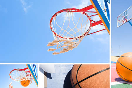 Basketball collageの写真素材