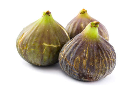 Fresh figs isolated on white background