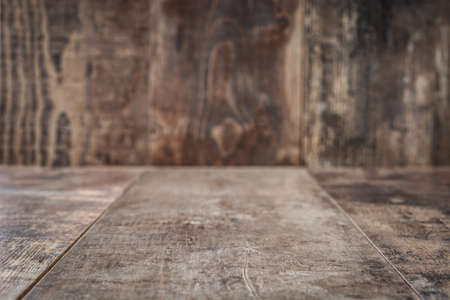 Wooden table background. Empty. Copyspace.の写真素材