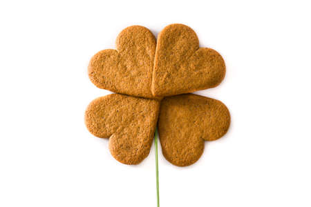 Flower made with heart cookies isolated on white background. Valentine's Day and Mother's Day concept.の写真素材