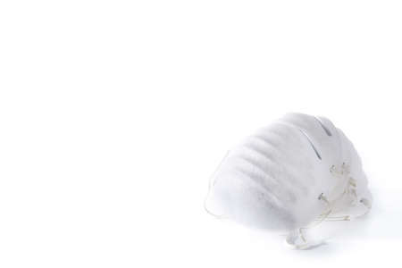Medical face mask isolated on white backgroundの写真素材