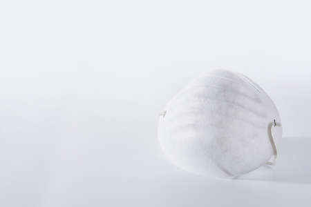 Medical face mask for coronavirus on white backgroundの写真素材