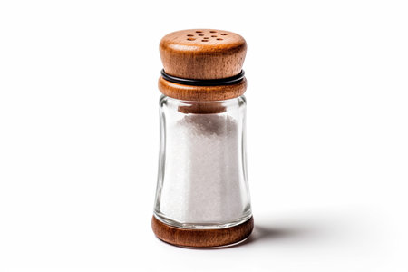 Salt shaker isolated on white background. AI generative.の素材