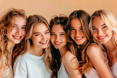 Portrait of a Strong and empowered women looking at the camera with confidence in a studioの素材