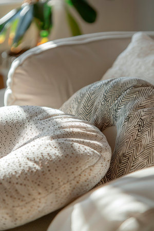 closeup of cushion living room with cushionの素材