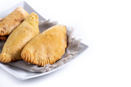 Pumpkin dumplings for Halloween or Thanksgiving's Day isolated on white background