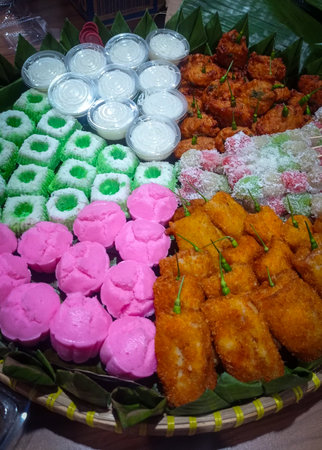desserts in the marketの写真素材