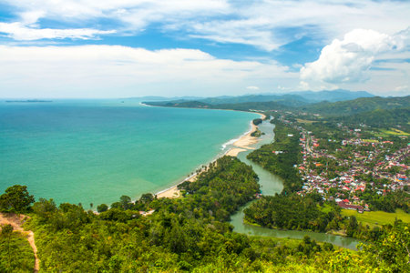 Koh Samui in Thailand. View from the top of the mountain.