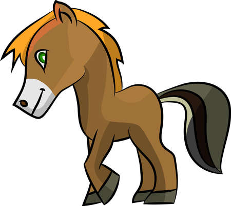 horse funnyのイラスト素材