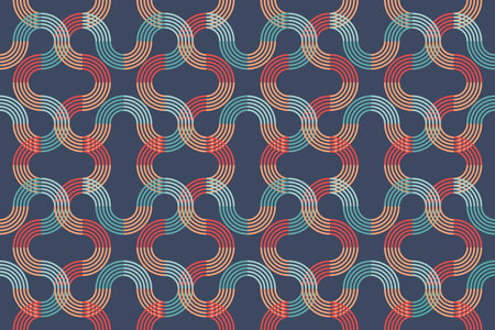 Coloured seamless background circular shapedのイラスト素材