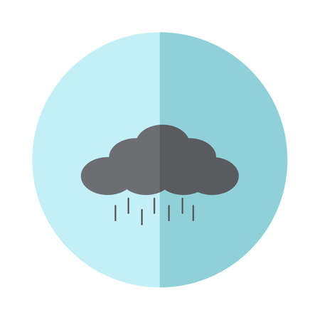 vector rain cloud iconのイラスト素材