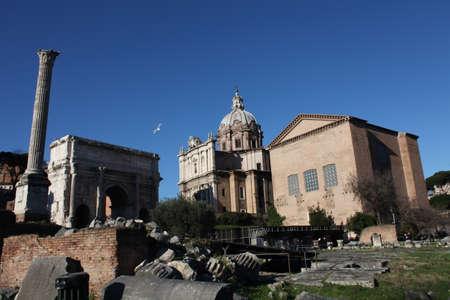 Italy, Rome, Remainsの写真素材
