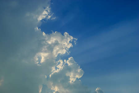 Blue sky with white clouds