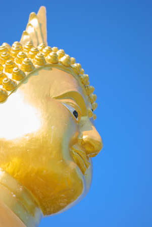 Beautiful face of Buddha imageの写真素材