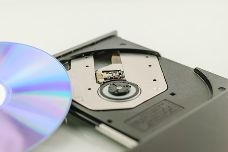 inside vcd rom player for music and movieの写真素材