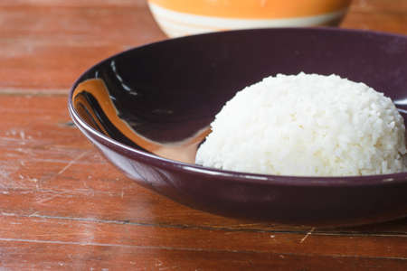 rice cooked in a rice dish with high vitamin.の写真素材