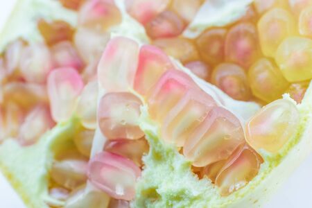 Pomegranate fruit is eaten as a sweetの写真素材