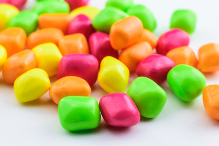 color candy on a table, background from color candyの写真素材