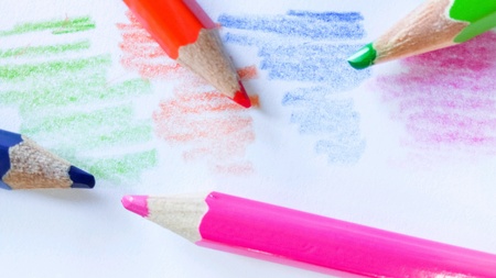 Pencil color on backgroundの素材