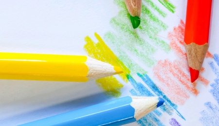 Pencil color on backgroundの素材