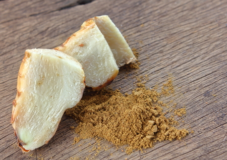 Galangal root, Galangae rhizome, for fresh herbal medicineの写真素材