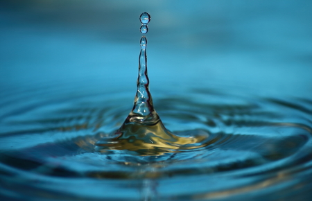 beautiful fresh water drops in fresh naturalの写真素材