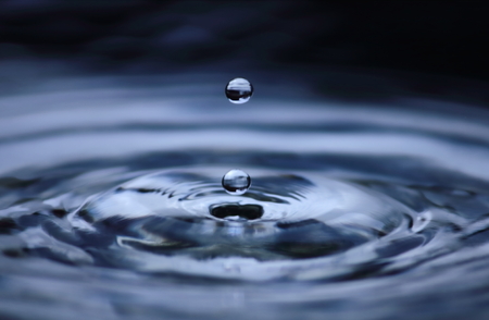 beautiful fresh water drops in fresh naturalの写真素材