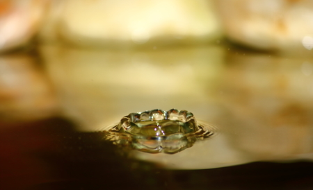 beautiful fresh drop water in fresh nature on backgroundの写真素材