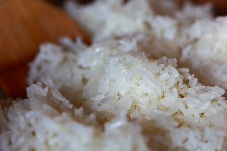 Cooked sticky rice food in thai styleの写真素材