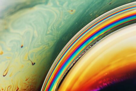 beautiful bubble on macro photography for backgoundsの写真素材