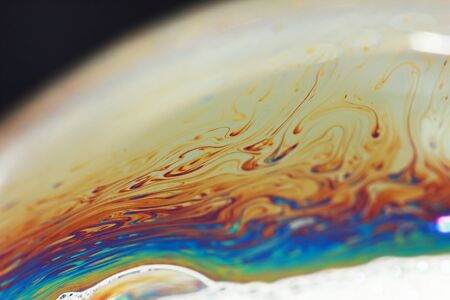 beautiful bubble on macro photography for backgoundsの写真素材