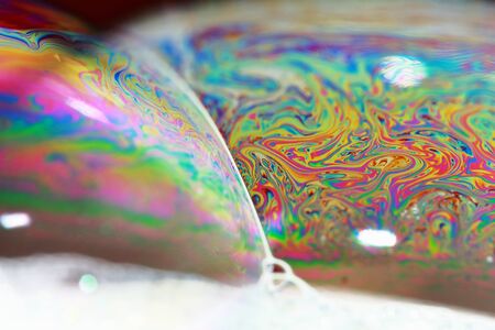 beautiful bubble on macro photography for backgoundsの写真素材