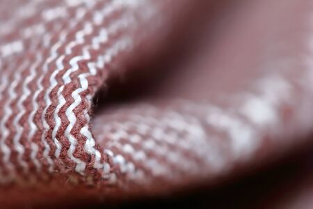 beautiful red and white texture of cloth in abstract macro for beautiful backgroundの写真素材