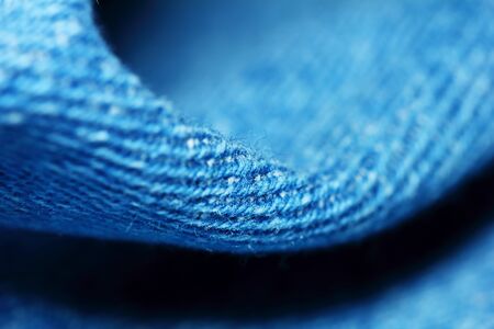 beautiful blue texture of cloth in abstract macro for beautiful  backgroundの写真素材