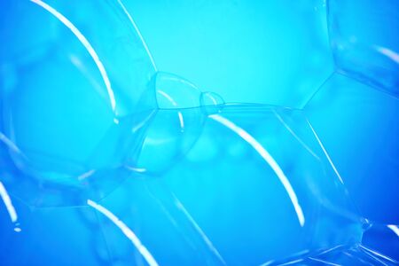 beautiful soap bubble in macro for backgroundの写真素材