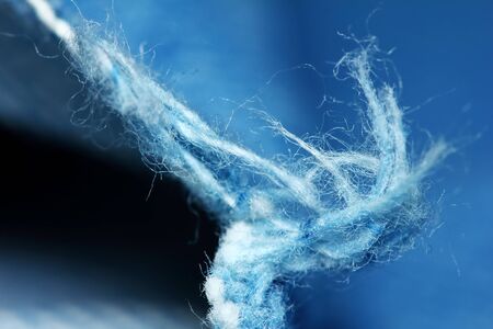 beautiful blue texture of cloth in abstract macro for beautiful  background