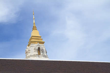 pagoda in temple,Thailandの写真素材