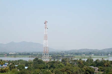 Phone Antenna Against Blue Sky