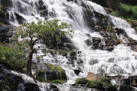 a Beautiful Mae Ya Waterfall, Doi Inthanon National Park, thailand