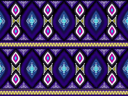 Traditional oriental seamless background design for wallpaper, carpet, clothing, wrap, batik, fabric, pattern vector illustration, embroidery.のイラスト素材