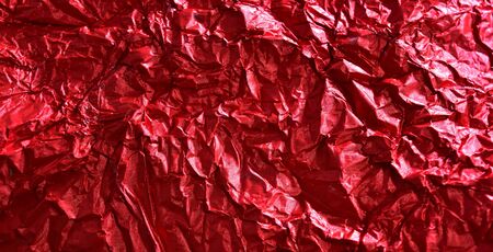 Background paper texture red with a crumpled.の写真素材