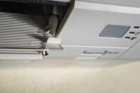 Water leaking in dirty air conditioner, selective focus.の写真素材