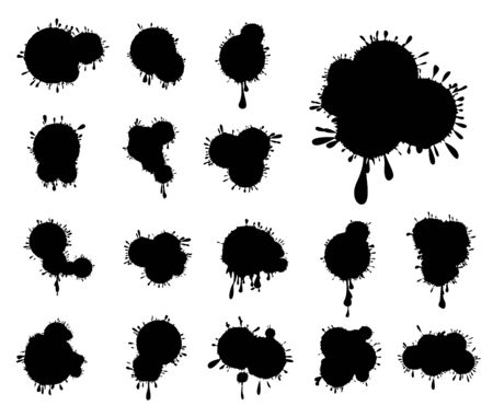 ink blots collectionのイラスト素材