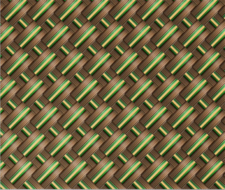 Wicker Seamless Pattern Vectorのイラスト素材