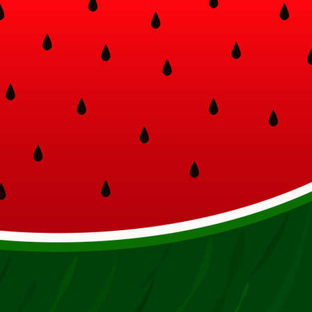 watermelon and seeds backgroundのイラスト素材