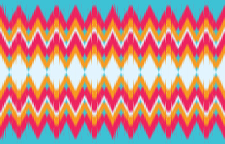 Ikat geometric folklore ornament with diamonds. Tribal ethnic vector texture. Seamless striped pattern in Aztec style. Folk embroidery. Indian, Scandinavian, Gypsy, Mexican.のイラスト素材